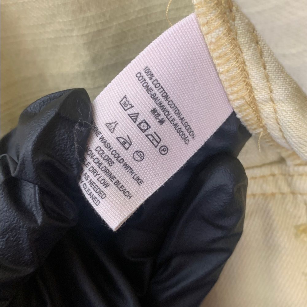 FREE PEOPLE | MEDIUM Women DENIM JACKET | YELLOW GOLDEN - Picture 3 of 16